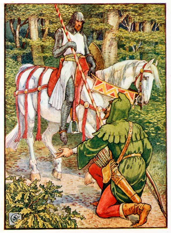 Lyttel John e o Knyghte de Walter Crane