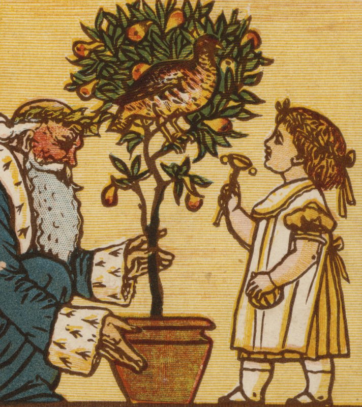 Perdiz em pereira (cor litho) de Walter Crane