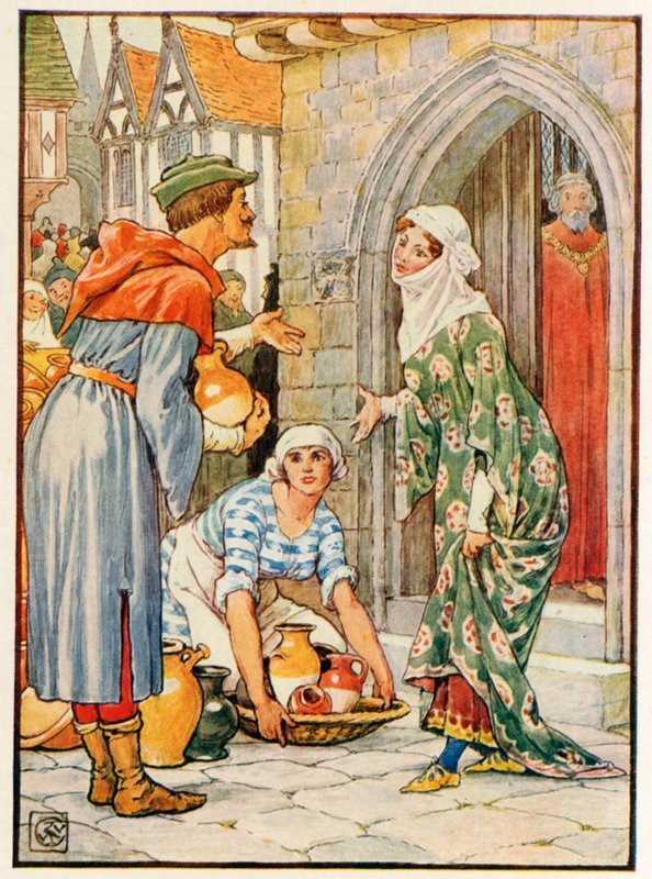Robin Hood como o oleiro de Walter Crane