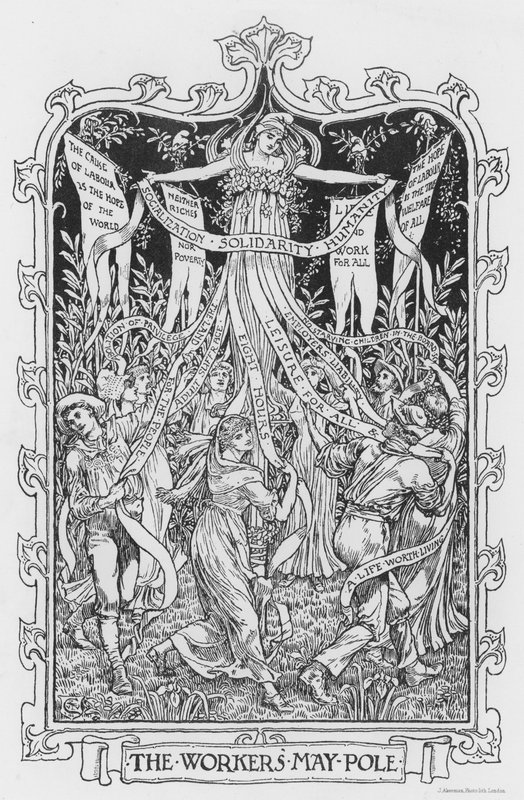 Os trabalhadores Maio Pólo de Walter Crane