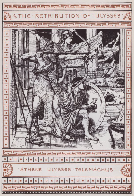 A retribuição de Ulisses (gravura) de Walter Crane