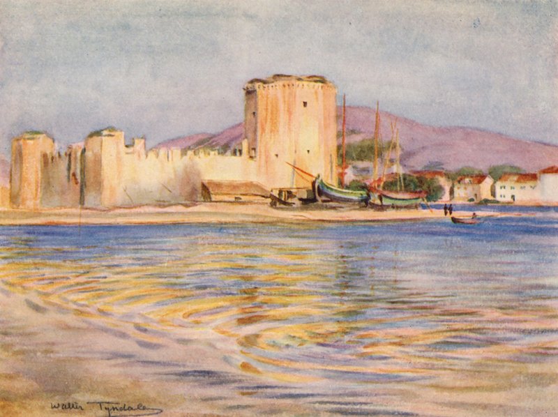 Castel Camerlengo, Trau (litografia a cores) de Walter Frederick Roofe Tyndale
