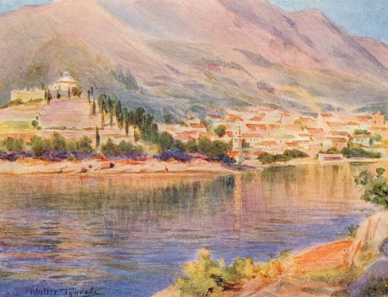 Cavtat, Ragusa antiga (litografia a cores) de Walter Frederick Roofe Tyndale