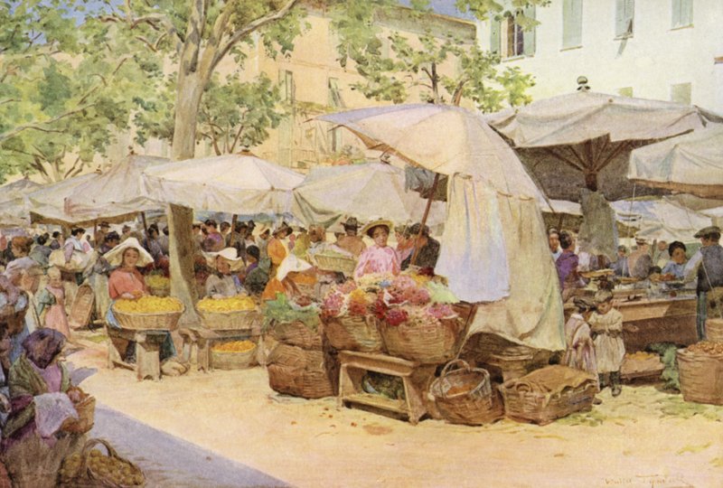 Mercado, agradável, frança de Walter Frederick Roofe Tyndale