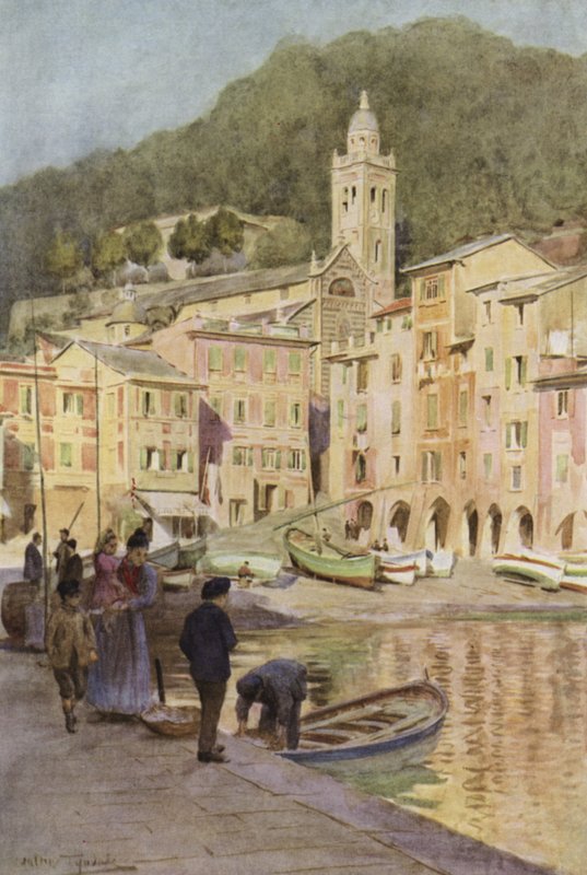 Portofino, Itália (cor litho) de Walter Frederick Roofe Tyndale