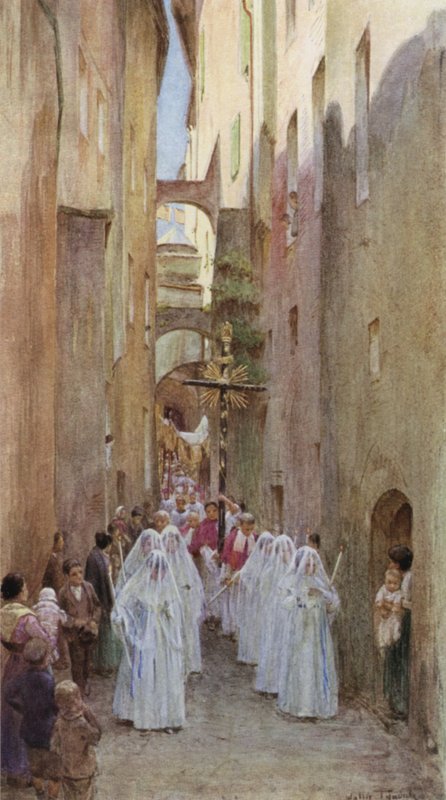Procissão, san, remo, itália de Walter Frederick Roofe Tyndale