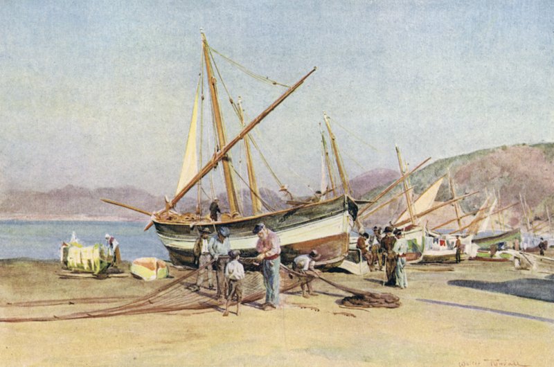 Cordão, Sestri Levante (cor litho) de Walter Frederick Roofe Tyndale