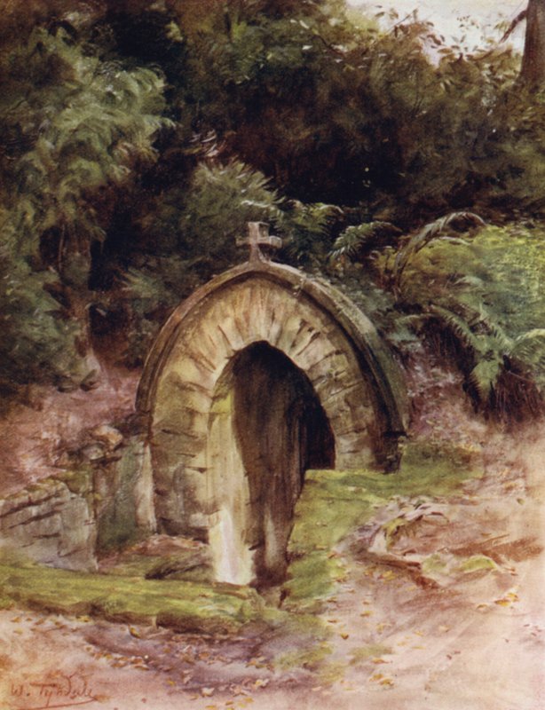 A Nova Floresta: O Poço do Monge, Beaulieu (cor litho) de Walter Frederick Roofe Tyndale