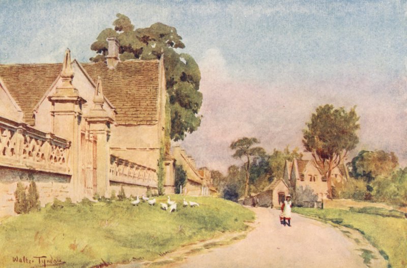Wessex: Claverton Manor, perto de Bath (litografia a cores) de Walter Frederick Roofe Tyndale