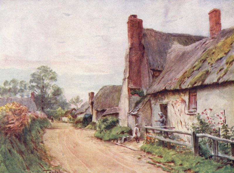 Wessex: Casa de campo em Incleton, perto de Dorchester (litografia a cores) de Walter Frederick Roofe Tyndale