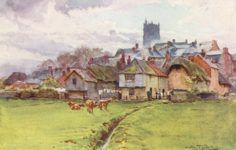 Wessex: Fordington, Dorchester (litografia a cores) de Walter Frederick Roofe Tyndale