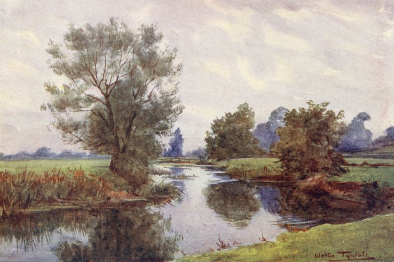 Wessex: On the Stour (litografia a cores) de Walter Frederick Roofe Tyndale
