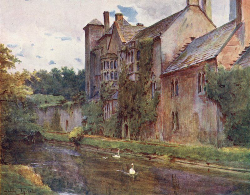 Wessex: O palácio, Wells (litografia a cores) de Walter Frederick Roofe Tyndale