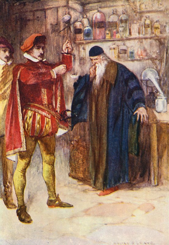 Ilustração para Kenilworth de Sir Walter Scott (litografia a cores) de Walter Grieve