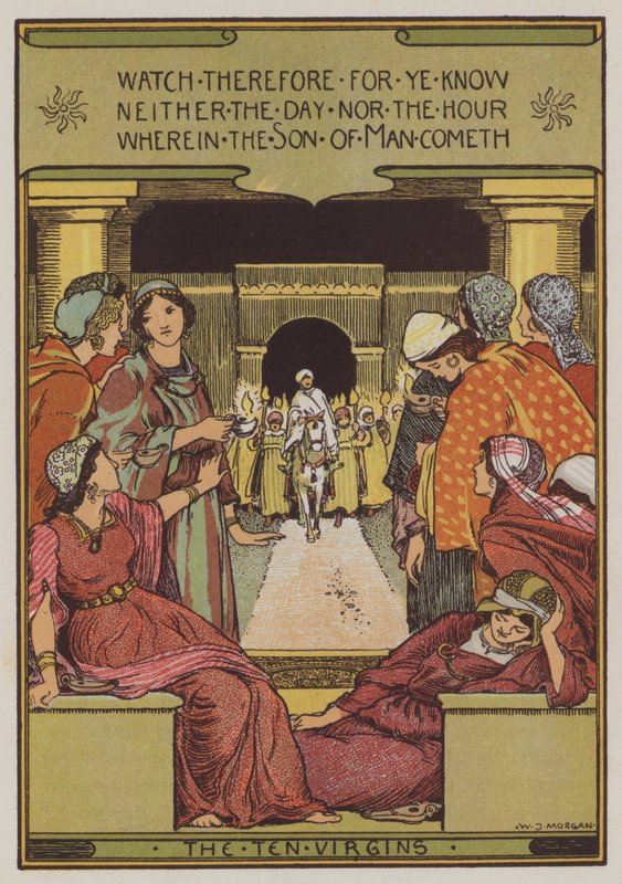 As Dez Virgens (cor litho) de Walter Jenks Morgan