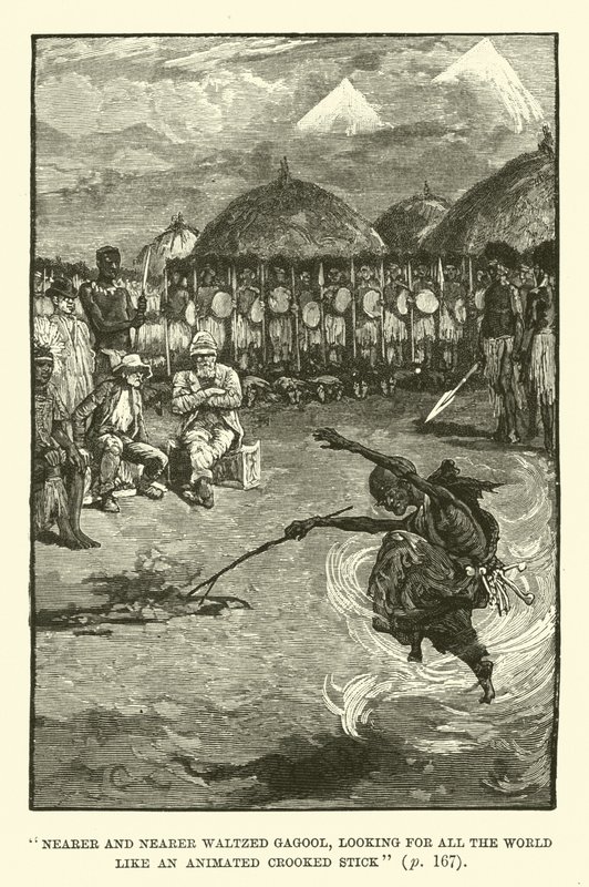 Ilustração para King Solomons Mines por H Rider Haggard de Walter Paget