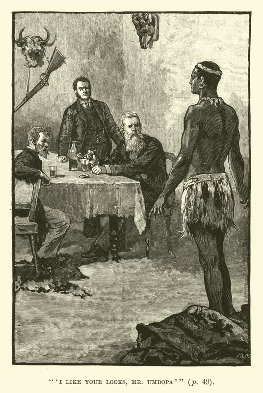 Ilustração para King Solomons Mines por H Rider Haggard de Walter Paget