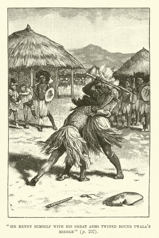Ilustração para King Solomons Mines por H Rider Haggard de Walter Paget