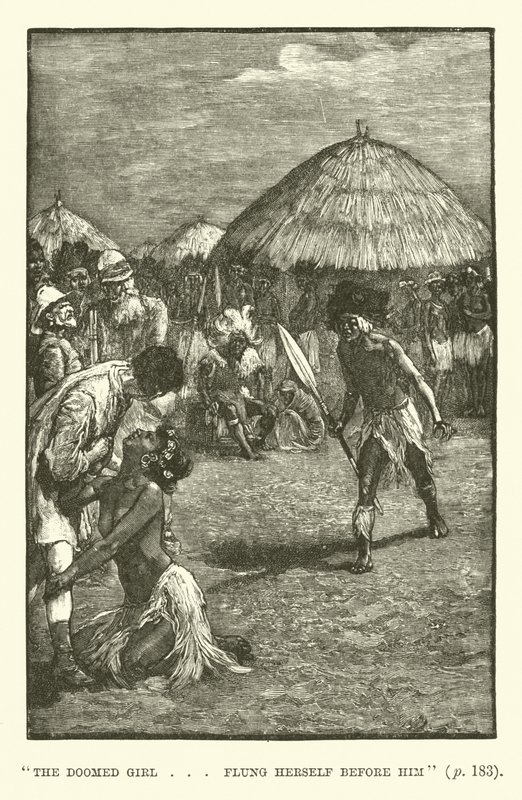 Ilustração para King Solomons Mines por H Rider Haggard de Walter Paget