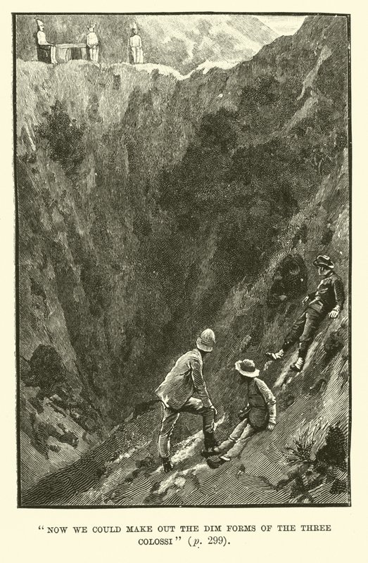 Ilustração para King Solomons Mines por H Rider Haggard de Walter Paget