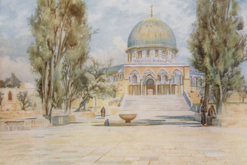 Cúpula da Rocha da Mesquita de El Aksa, Jerusalém de Walter Spencer Stanhope Tyrwhitt