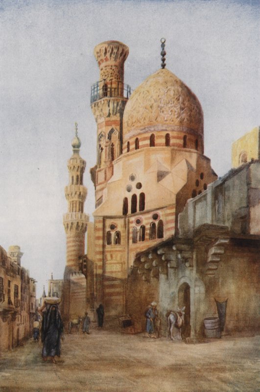 Mesquitas na Sharia Bab-el-Wazir, Cairo de Walter Spencer Stanhope Tyrwhitt