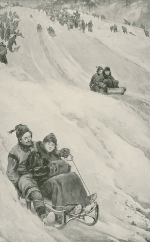 Um tobogã-inclinação no Canadá de Walter Stanley Paget