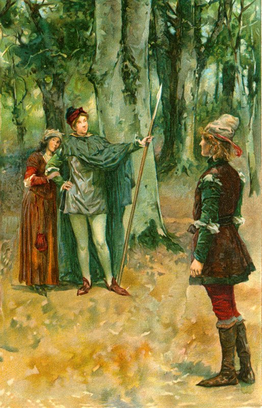 Ganimed: &39;Vou fingir-me de ser Rosalind, e você deve fingir me cortejar&39; de Walter Stanley Paget
