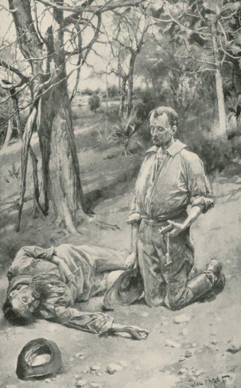 Rei assistindo os últimos momentos de Burke de Walter Stanley Paget