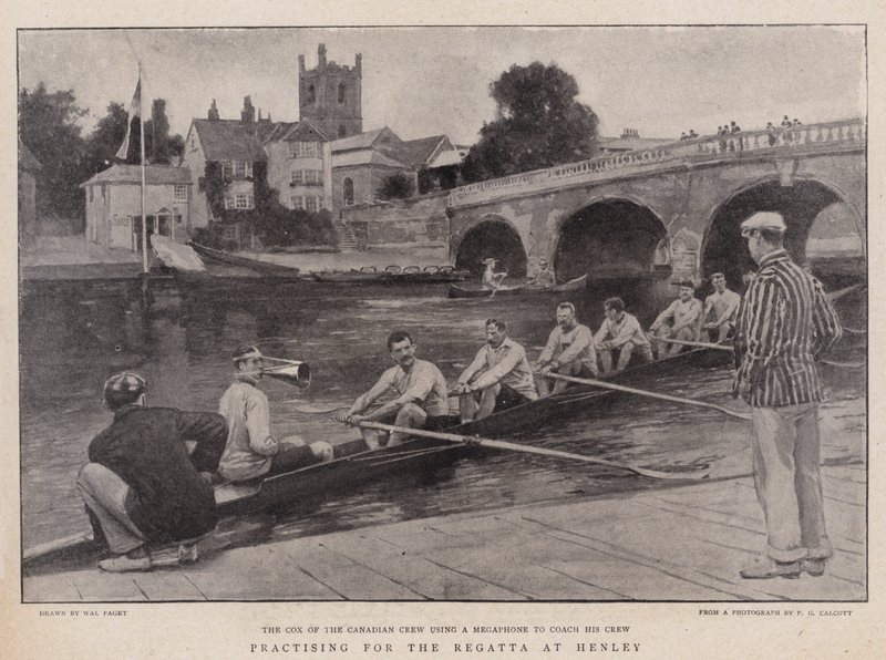 Praticando para a regata em Henley de Walter Stanley Paget