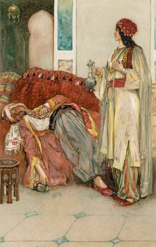 As noites árabes: a história de Aladdin de Walter Stanley Paget