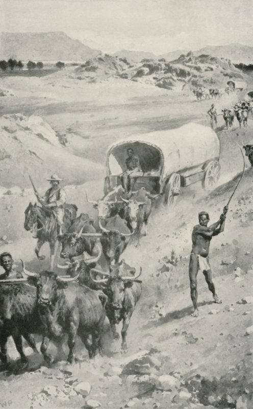 O Grande Boer Trek para Natal em 1835-36 de Walter Stanley Paget