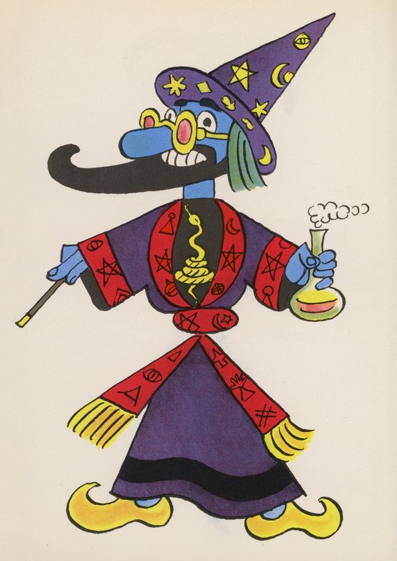 Figuras de livros infantis: Mágico (litografia a cores) de Walter Trier