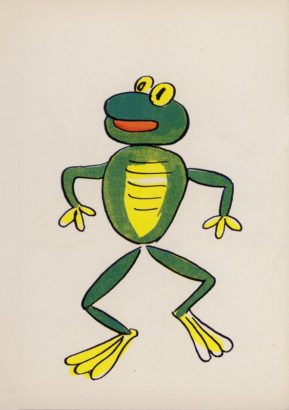 Um dos "Crazy People" de Walter Trier (litografia a cores) de Walter Trier
