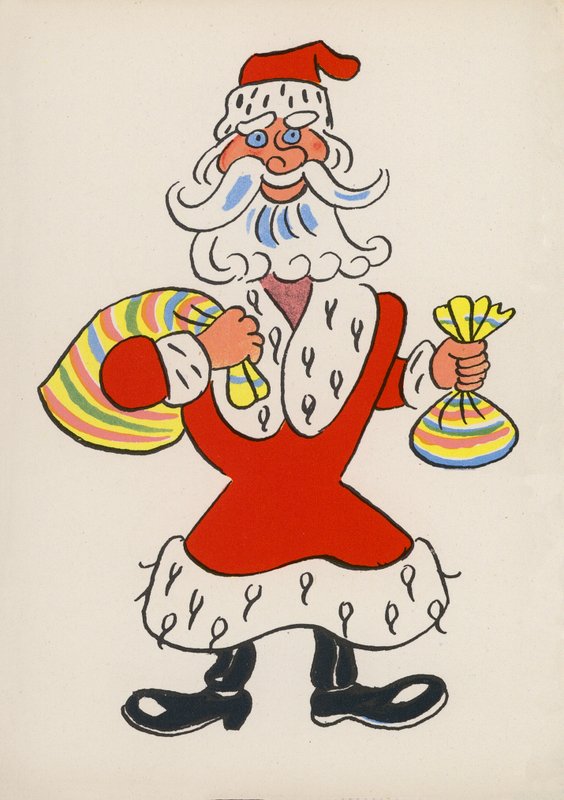 Um dos "Crazy People" de Walter Trier (litografia a cores) de Walter Trier
