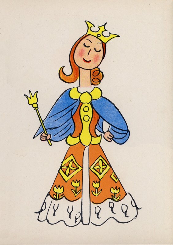 Um dos "Crazy People" de Walter Trier (litografia a cores) de Walter Trier