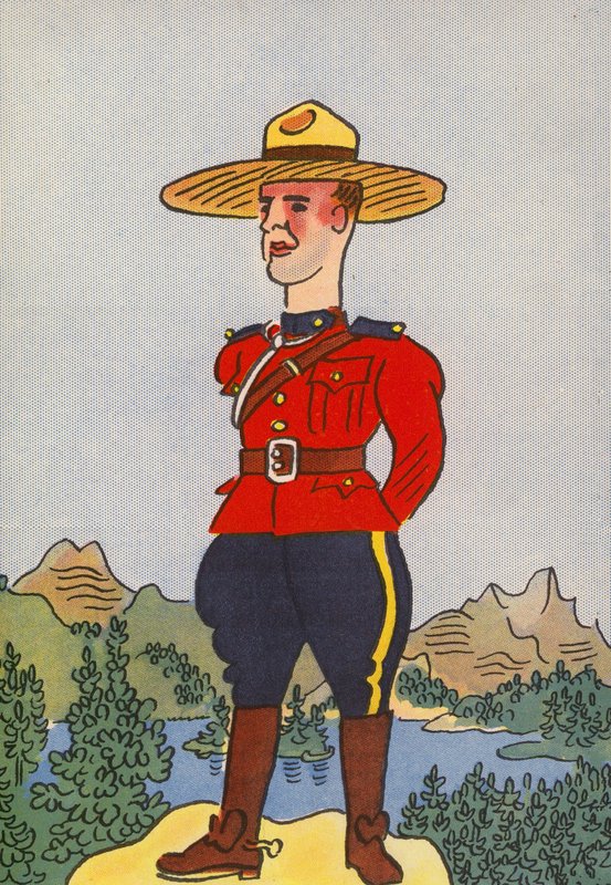 Os fatos loucos de Walter Trier: Canadá (litografia a cores) de Walter Trier