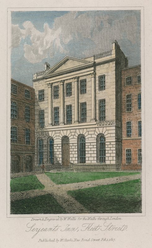 Inn dos Serjeants, Fleet Street, Londres de Walter Wallis