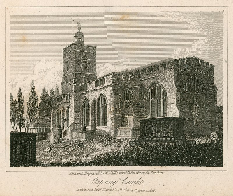 Igreja de Stepney, Londres de Walter Wallis
