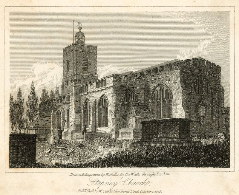 Igreja de Stepney, Londres de Walter Wallis