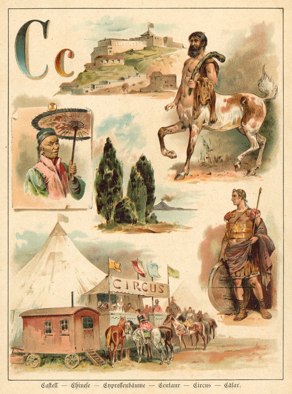 Letra C (chromolitho) de Walter Zweigle