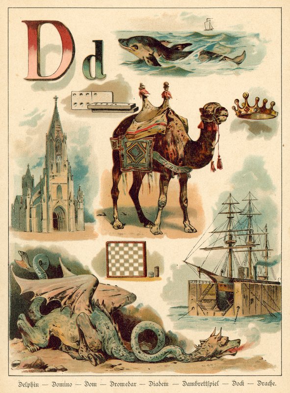Letra D (chromolitho) de Walter Zweigle