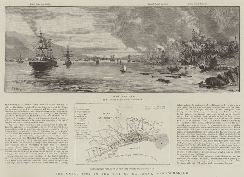 O Grande Incêndio na Cidade de St. John&39;s, Newfoundland de Warry