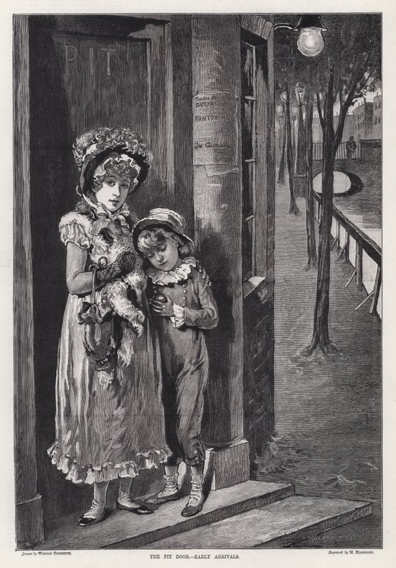 A Porta do Poço, Chegadas Precoce (gravura) de Weedon Grossmith