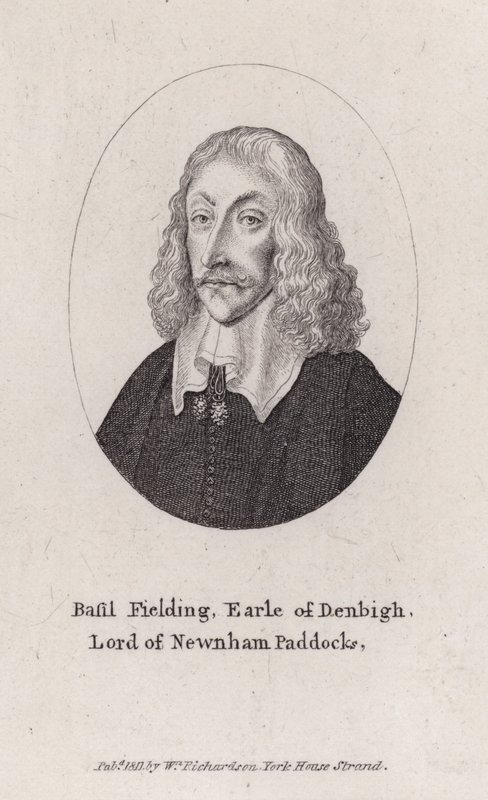 Basil Feilding, 2º Conde de Denbigh, diplomata inglês, político e soldado paliamentar na Guerra Civil (gravura) de Wenceslaus (after) Hollar