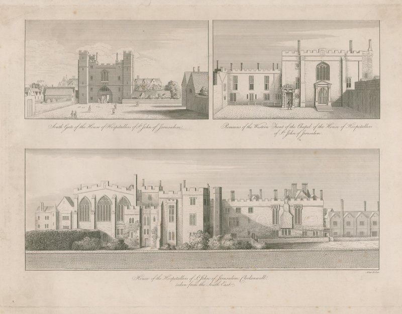 Casa dos Hospitalários de São João de Jerusalém, Clerkenwell de Wenceslaus Hollar
