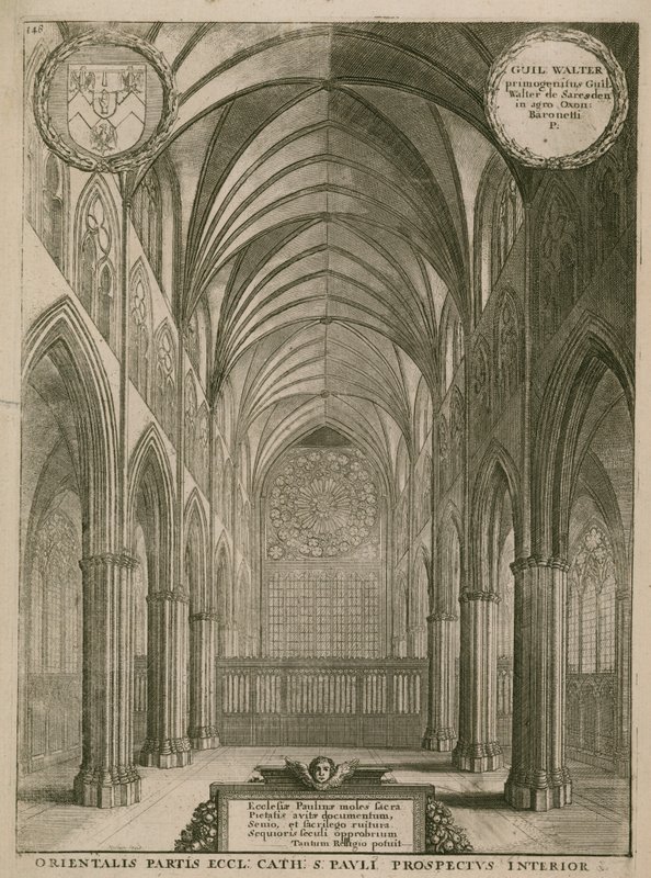 Interior, de, st paul, catedral, londres de Wenceslaus Hollar