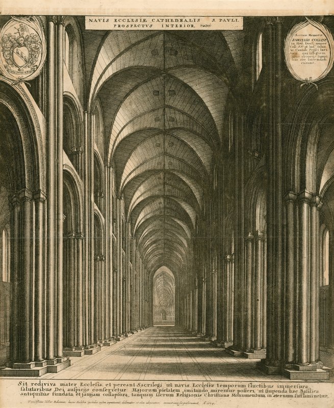 Catedral de São Paulo, Londres de Wenceslaus Hollar
