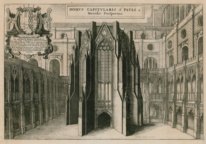 Catedral de São Paulo, Londres de Wenceslaus Hollar