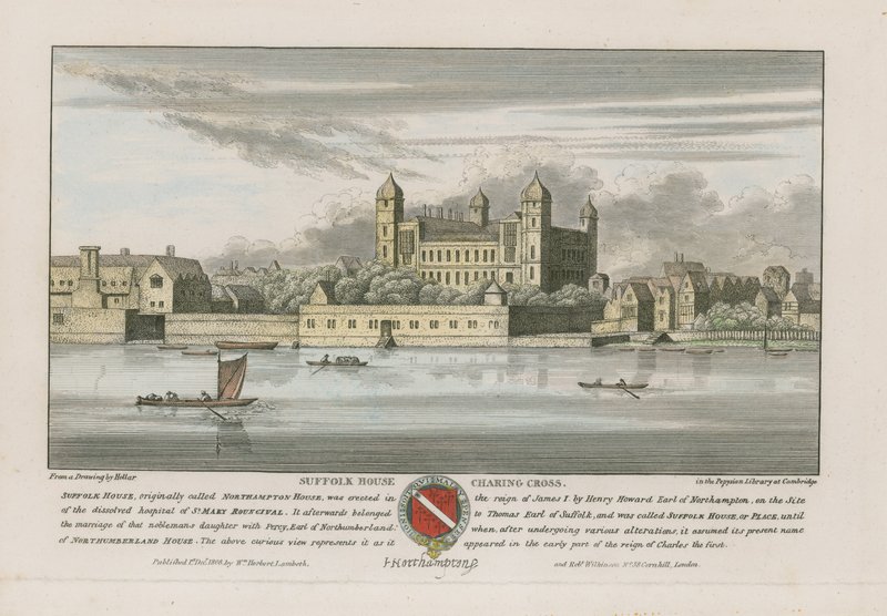 Suffolk House, Charing Cross, Londres de Wenceslaus Hollar